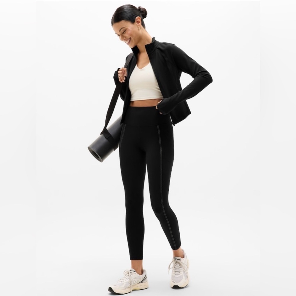 NWT Salutation Stash Pop Stitch 7/8 Black Tight Size XS